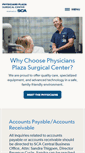 Mobile Screenshot of physiciansplazasurgicalcenter.com